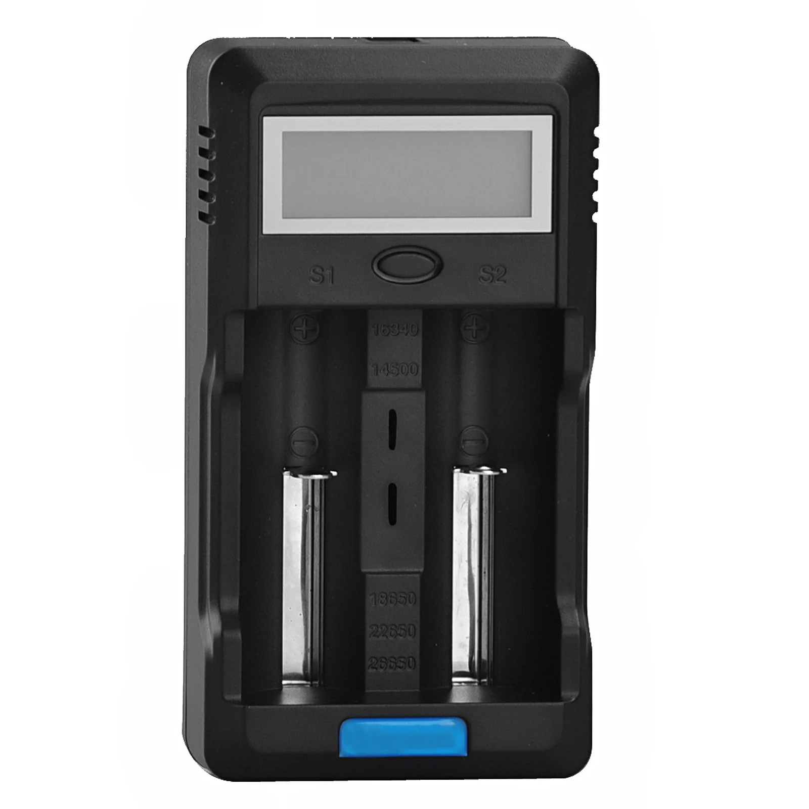 

Foxnovo F-2 2-Slots LCD Intelligent Portable Power USB Output Sound Prompt Capacity Testing Black