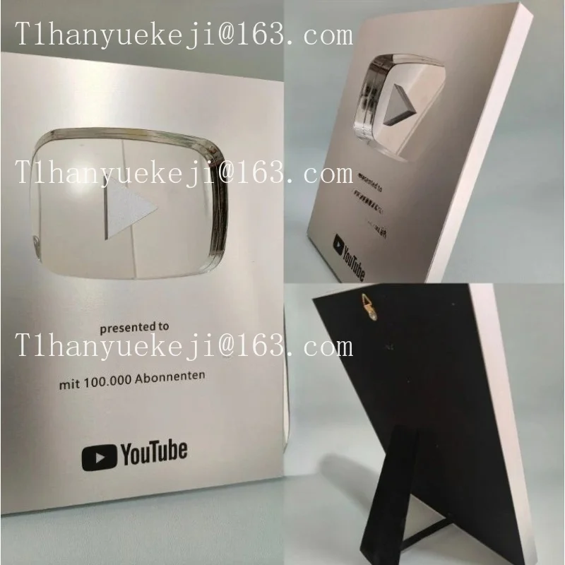 2026Custom Gold Creator Award Trophy, Personalized Plaque for YouTube Streamers & Content Creators - Channel Milestone Gift