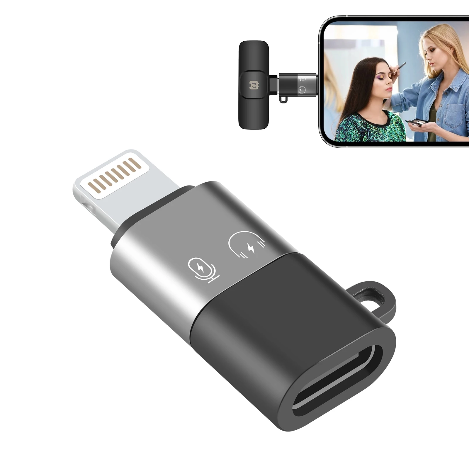 PULUZ 8 Pin to USB-C / Type-C PD OTG Adapter