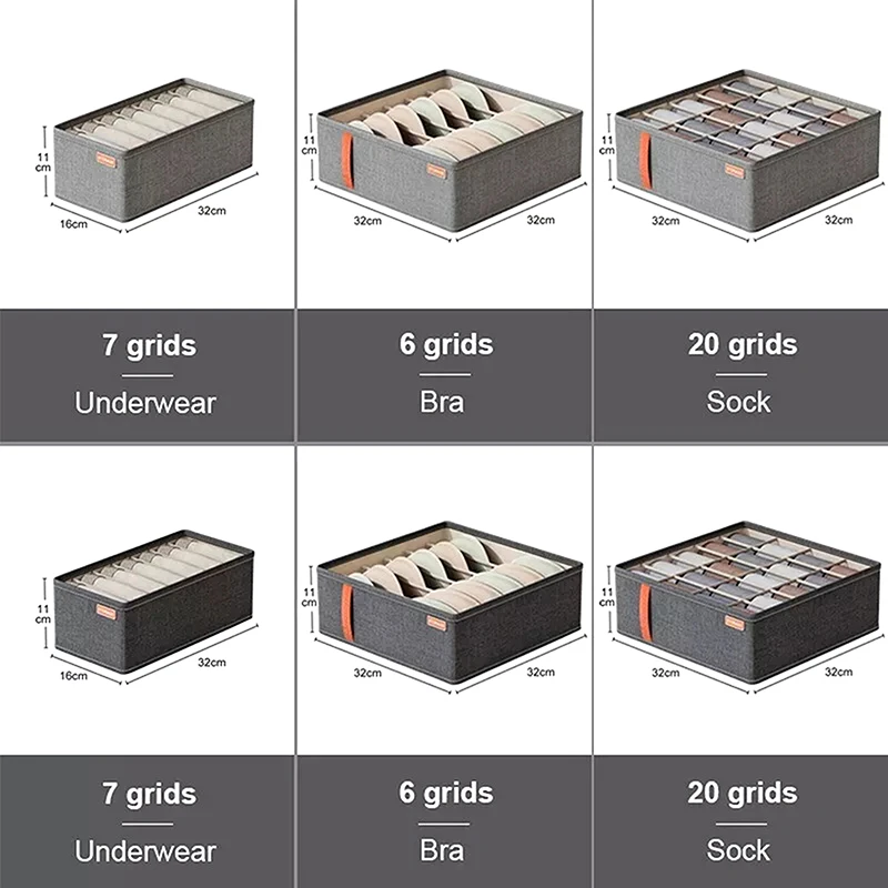 Biancheria intima Calzini Reggiseno Scatola portaoggetti Armadietto Cassetto Organizzatore Stoccaggio Vestiti multifunzionali Organizzare lo stoccaggio classificato per la casa