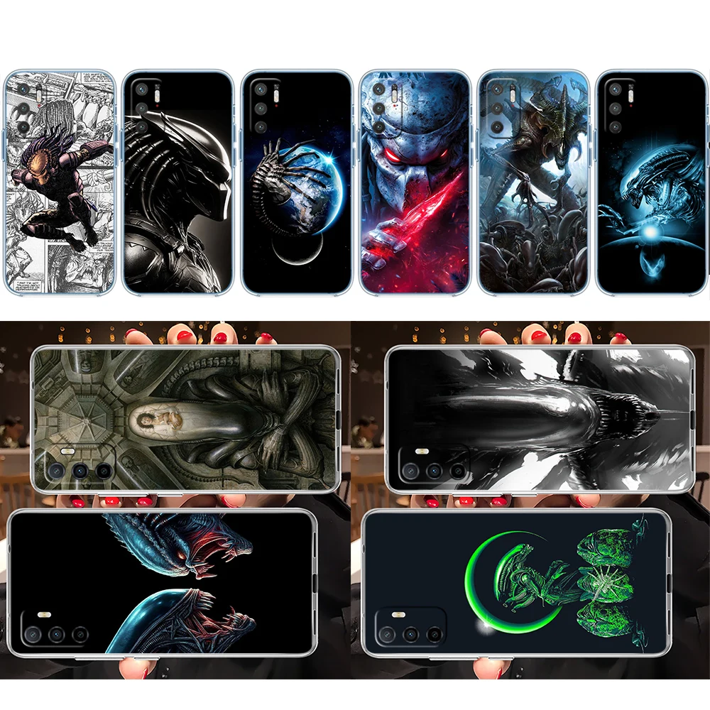 HK2 Aliens vs Predator Xenomorph Phone Case for Motorola Moto Edge 20 30 40 50 S30 Fusion Ultra Pro Neo Lite + G200 G23
