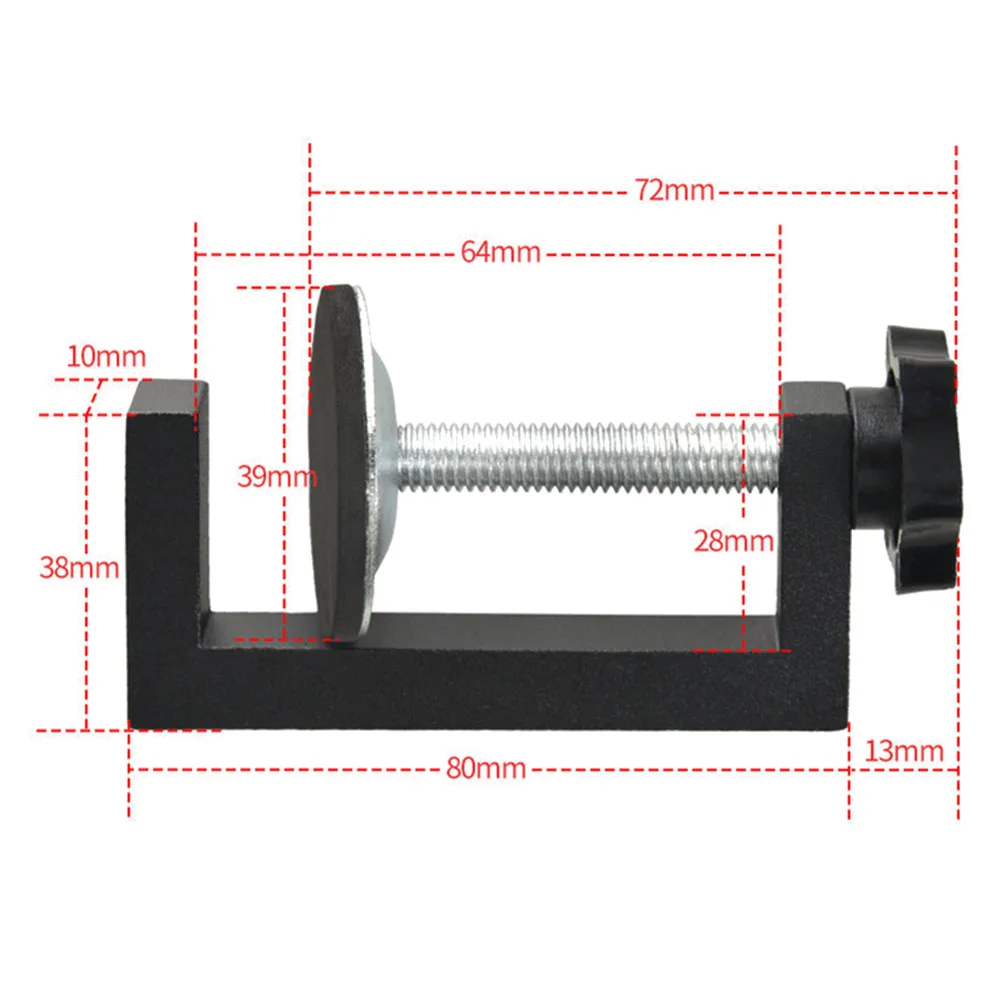 10-57mm Reversed Woodworking Clamp C-Clamp Heavy Duty Metal Carpenter Handyman Vise Grip Woodworking Tool