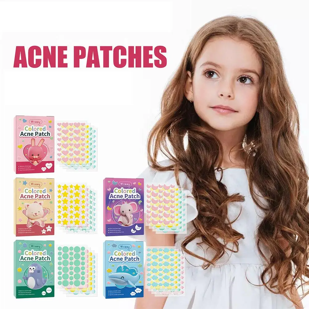 144 PCS Cute Star Pimple Patch Acne Colorful Invisible Acne Removal Skin Care Stickers Concealer Face Spot Beauty Makeup Tools