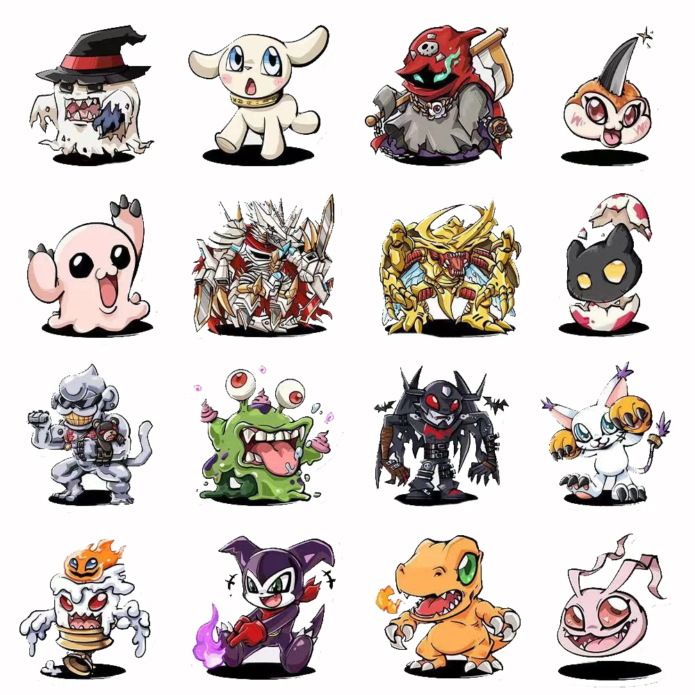 10/30/50 Stuks Cool Digitale Monster Stickers Gomamon Palmon Anime Sticker Skateboard Motorfiets Digimon Avontuur Cartoon Stickers