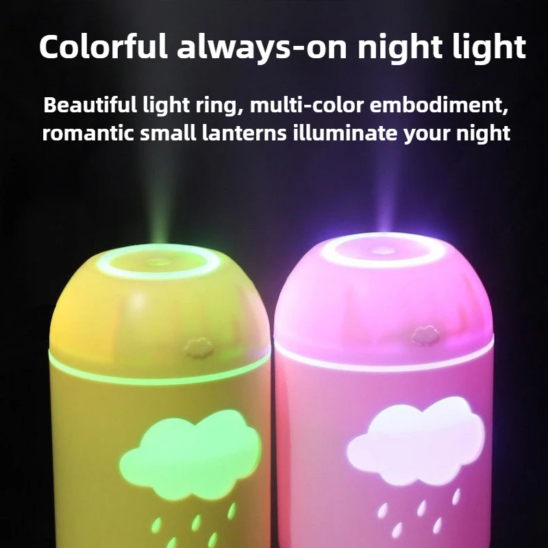 Multifunctional Small Aromatherapy Humidifier Intelligent Automatic Power Failure 400mL Air Purification with Night Light