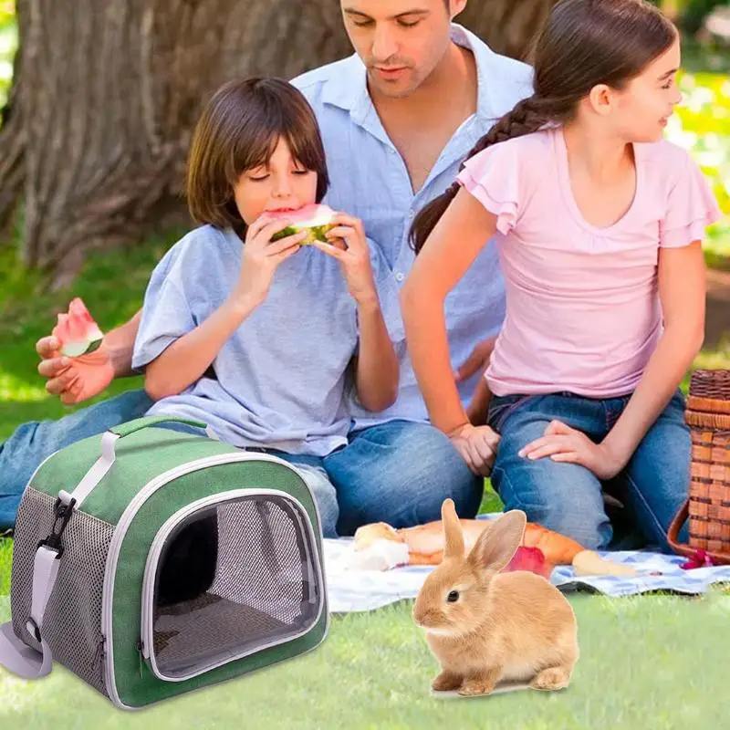 Bunny Travel Carrier Carrying Pouch For Hedgehog Portable Gerbil Pouch Breathable Small Animal Carrying Bag For Squirrel Hamster