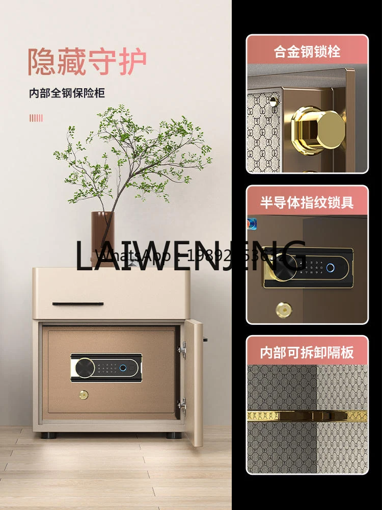 

GZ Bedroom Bedside Table Smart Advanced Password Cabinet Mobile Phone Wireless Charging