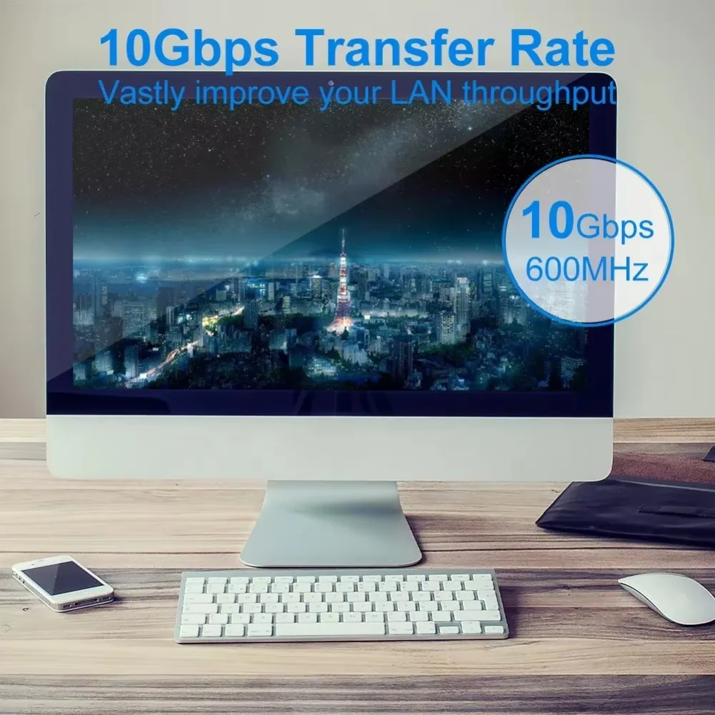 كابل إيثرنت Cat7 كابل Lan UTP RJ45 كابل تصحيح الشبكة 10 متر 15 متر لجهاز توجيه مودم الكمبيوتر PS