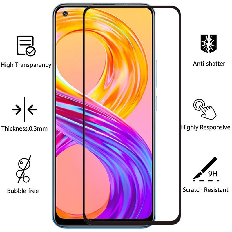 tempered glass case for realme 8 pro cover on realme8 5g 8pro phone coque bag realmi reame relme ralme realmy real me mi realmi8