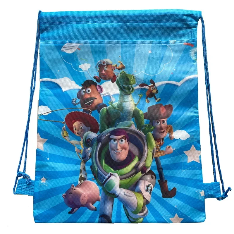 Disney Toy Story Drawstring Bag Travel Storage Package Non-woven Fabrics Drawstring School Backpack Children Birthday Party Gift