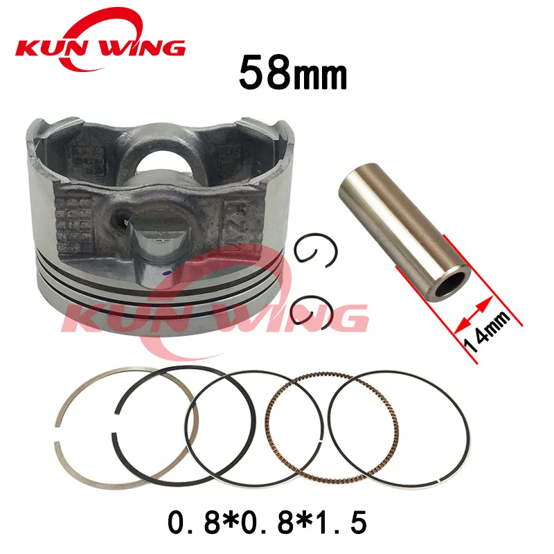 58mm Pcx150 zestaw siłowników pierścień tłokowy dla Honda Adv Click150i Sh150i Vario Ww150 Pcx150 150cc 12100-KZY-701 4-suwowy silnik części — zdjęcie 7