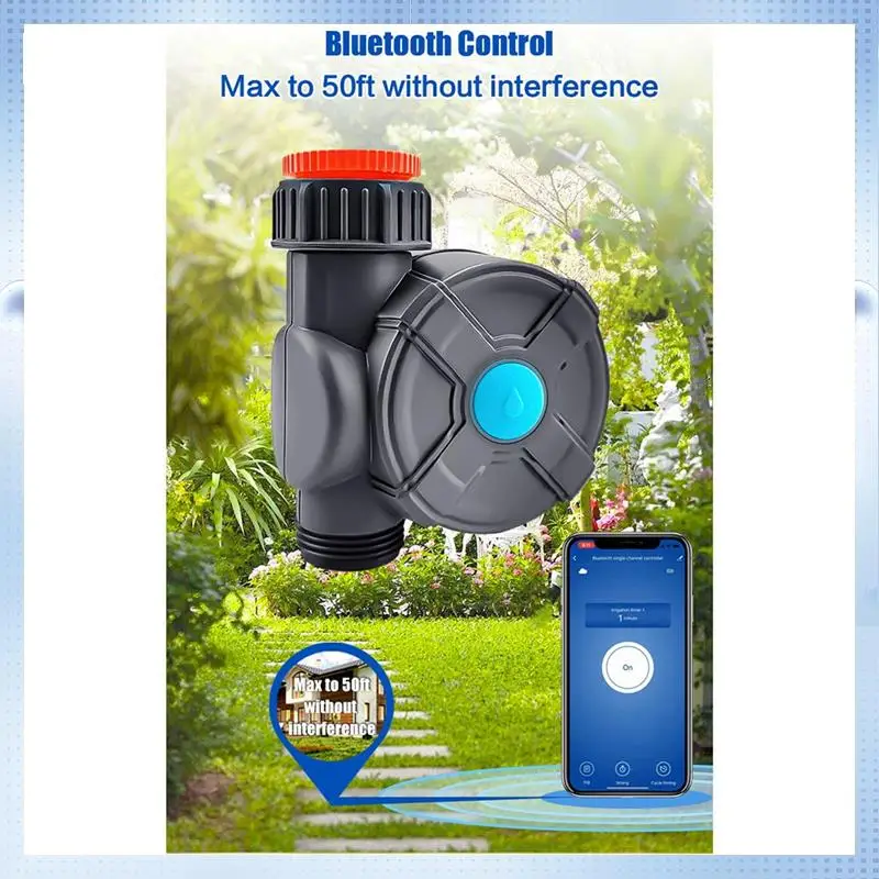 

AD-Smart Life Bluetooth Таймер полива сада и дома Wi-Fi Таймер воды Пульт дистанционного управления для мобильного телефона Простая установка (A)