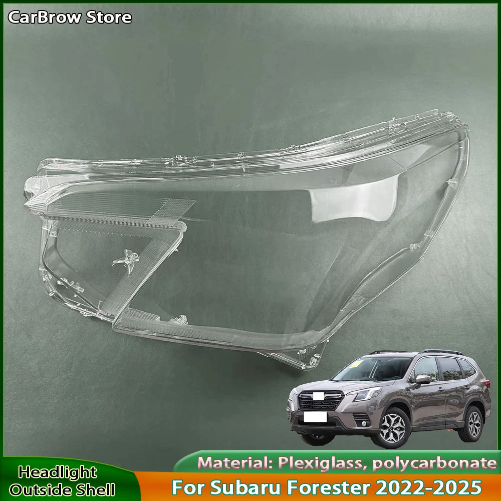 

For Subaru Forester 2022 2023 2024 Headlamp Cover Transparent Lamp Shade Headlight Shell Lens Plexiglass Auto Replacement Parts