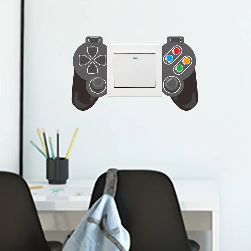 PVC Game Console Controller Switch Sticker,Living Room and Bedroom Wall Sticker,Removable Switch Decorative Sticker Trendy Gifts