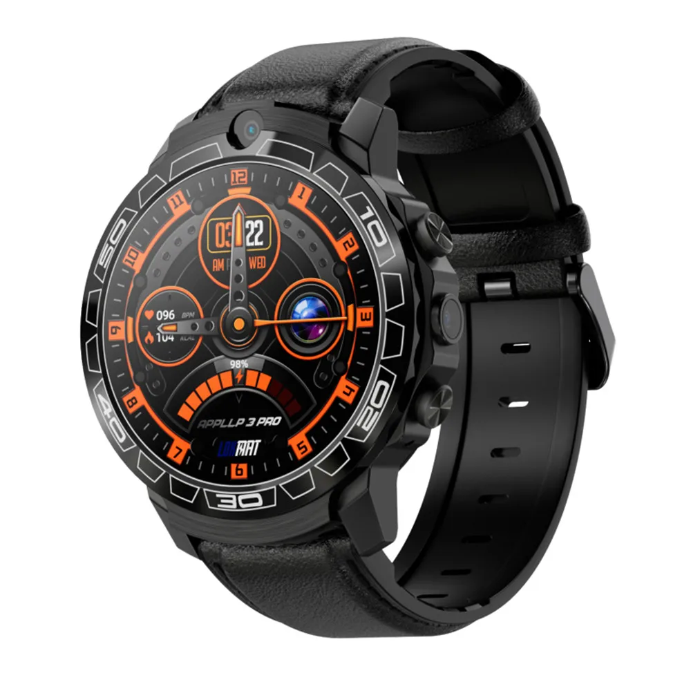 4G Android Smart Watch MT27 4+64G 1.6inch Screen 1000mah Battery Video Call GPS WIFI Dual Cameras Sim Card Smartwatch