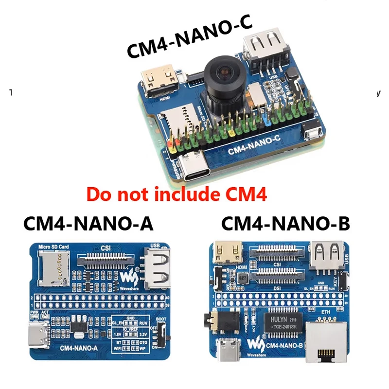 Raspberry Pi CM4 Ultra Mini Expansion Board CM4-NANO-A/B/C Development Board for Other Apps