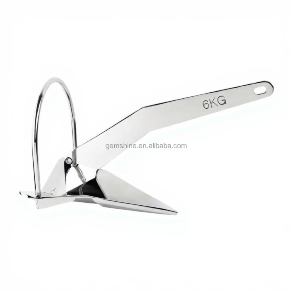 Anchor 316 Stainless Steel Mirror Polishing Marine Hardware 1-80Kg Anchor for Yacht