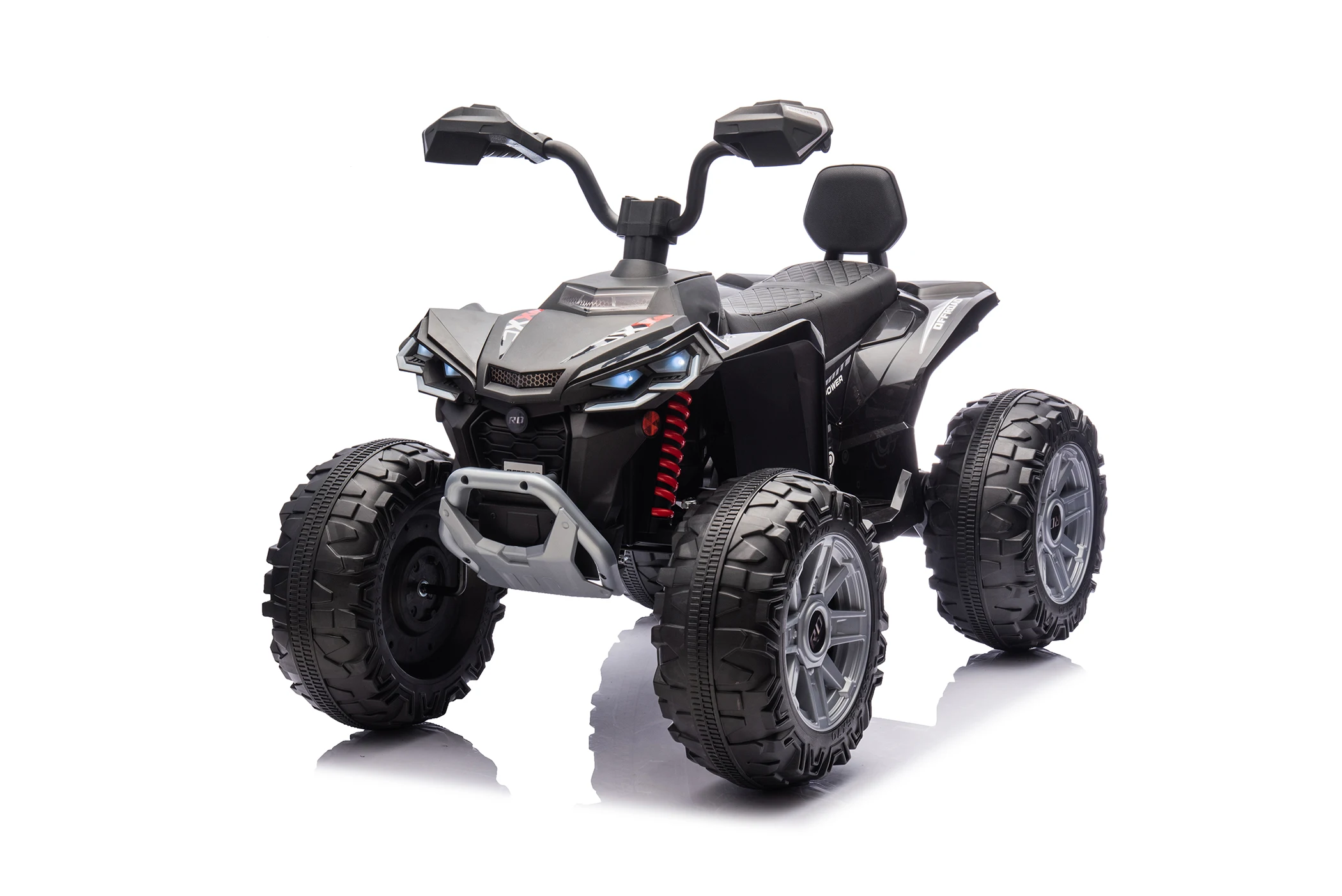 ركوب الدراجات الكهربائية للأطفال 24 فولت مع محركات مزدوجة 500 وات، ومقعدين، وصوت بلوتوث، ومكابح طوارئ، ومصابيح أمامية LED، ومشغل موسيقى #1