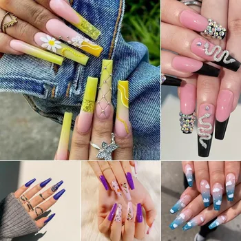 24p natal quadrado cabeça arte do prego unhas falsas artificial acrílico ballet pegajoso em unhas sem costura removível imprensa em dicas de unhas