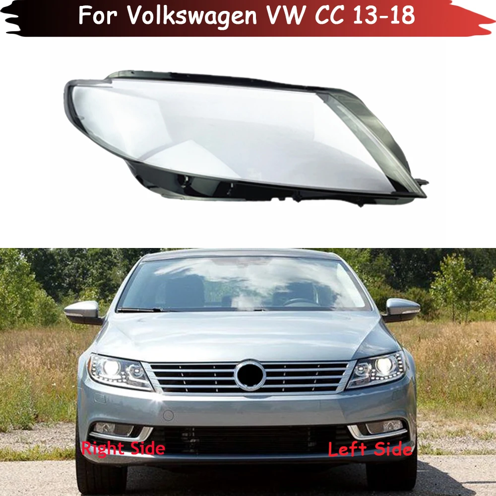 

For Volkswagen VW CC 2013 2014 2015 2016 2017 2018 Front Lampshade Lamp Shell Headlamp Cover Headlight Shade Lens Plexiglass