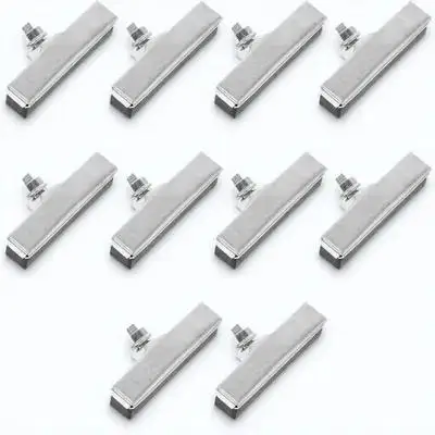 10Pcs Bike Brake Pads Wear-Resistant Metal Rubber Silent Braking Noise Reduction Blocks for Mountain Cycling Safe Use