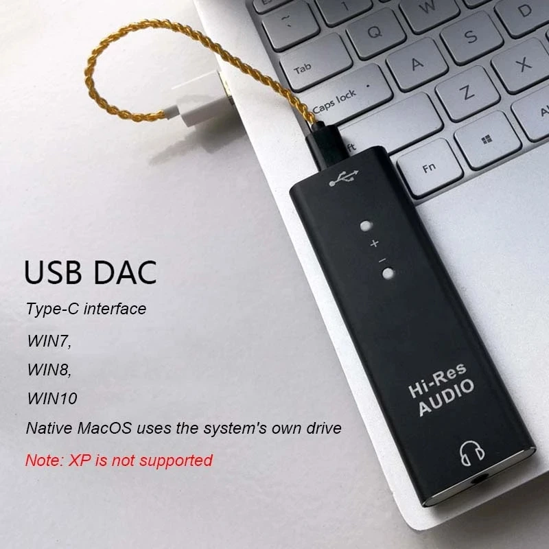 ES9038Q2M headphone amplifier audio USB DAC decoder type-c portable HIFI computer DSD252