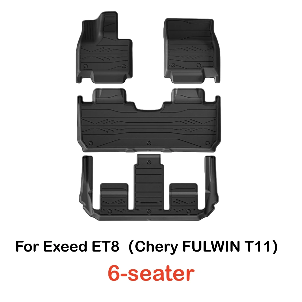 Für Exeed ET8 2025 2026 Chery Fulwin T11 TPE 3D-Fußmatten, Kofferraummatte, Rücksitzmatte, LHD Allwetter-wasserdichte Autofußmatten – Detail 5