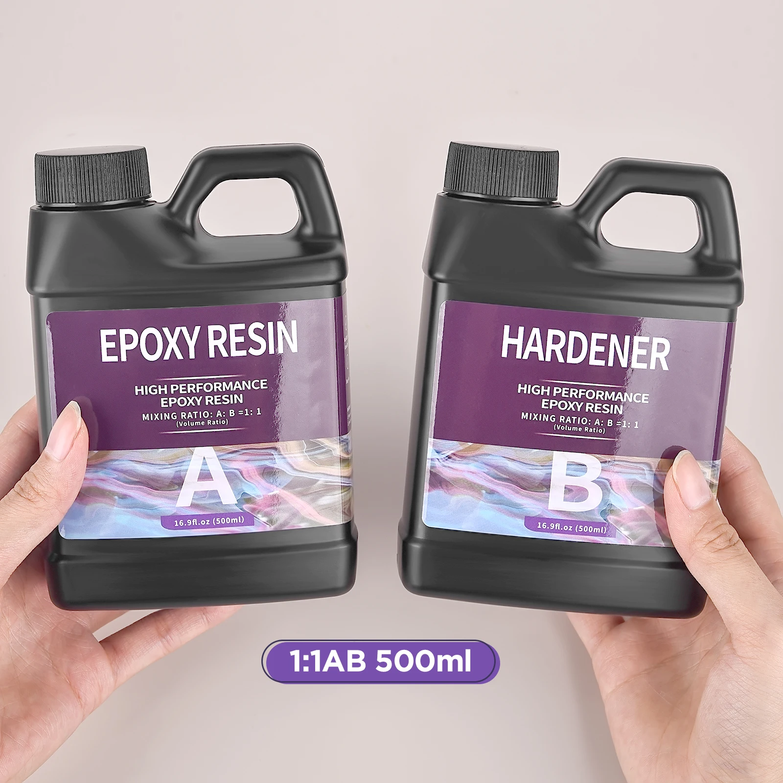 1:1 AB Resin Epoxy Glue High Transparent High Hardener Crystal Glue For DIY Resin Jewelry Making Accessories 500/1000ML