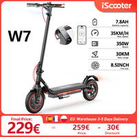 iScooter W7 Electric Scooter 8.5 Inch Tires 36V 7.8Ah Battery 350W Motor 30km Range 35km/h Speed  With APP Electric kick Scooter