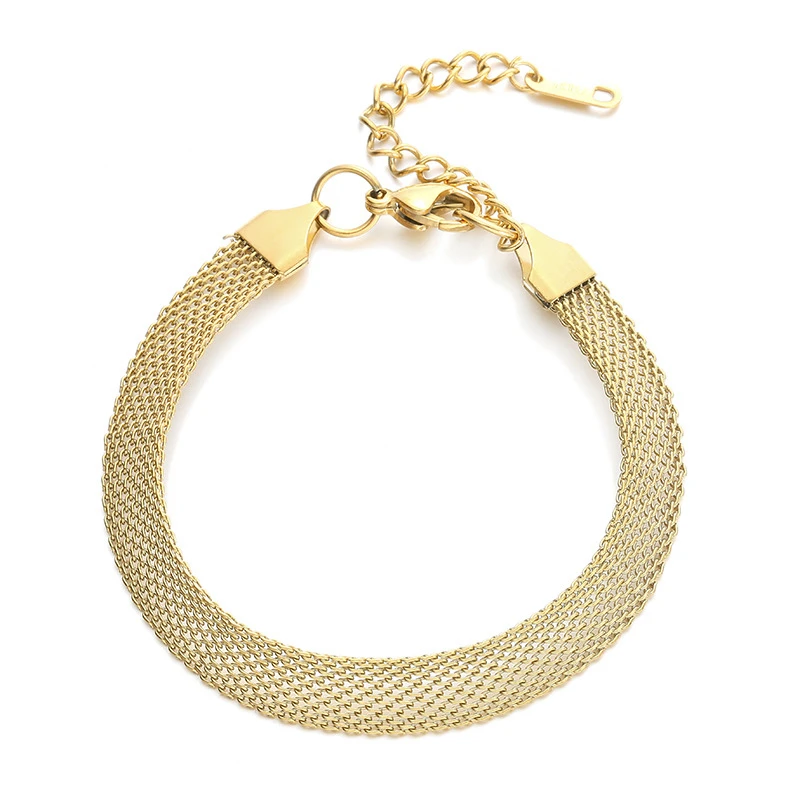 316L Stainless Steel New Fashion Fine Jewelry Minimalist 8MM Charm Snake Bone Reseau Chain Choker Necklaces Bracelets For Women