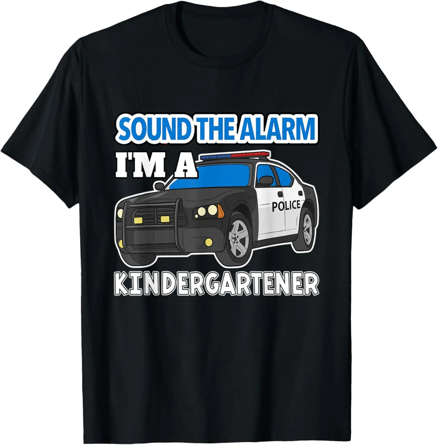 I'm A Kindergartener Police Car Kindergarten Back To School T-Shirt