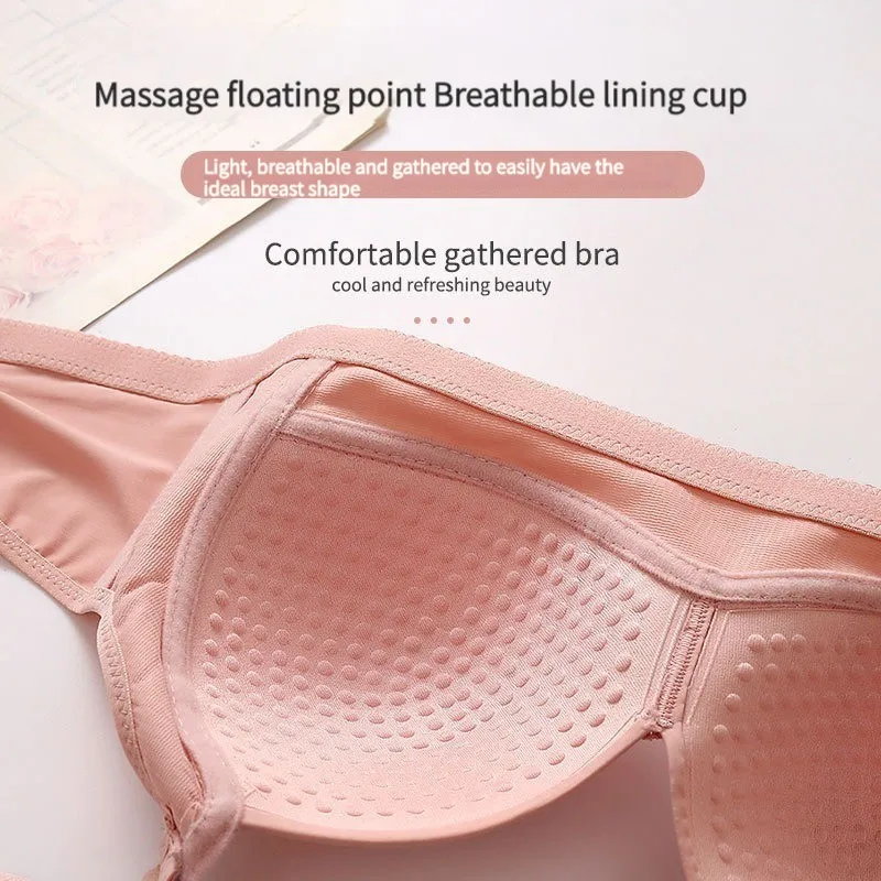 New High-grade Large Size Thin Cup Beauty Back Underwear Comfortable Adjustment Breathable Sweat-Absorbing Women Bras Ropa Mujer