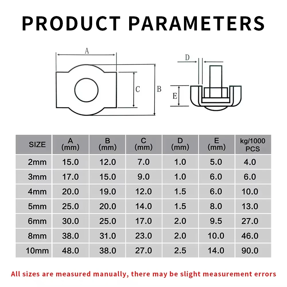 Picture 7: 5/10PCS 304 stainless steel wire rope clamp, M2/3/4/5/6/8 steel cable clamp, DIY fixed steel cable/adjustable suspension fixture