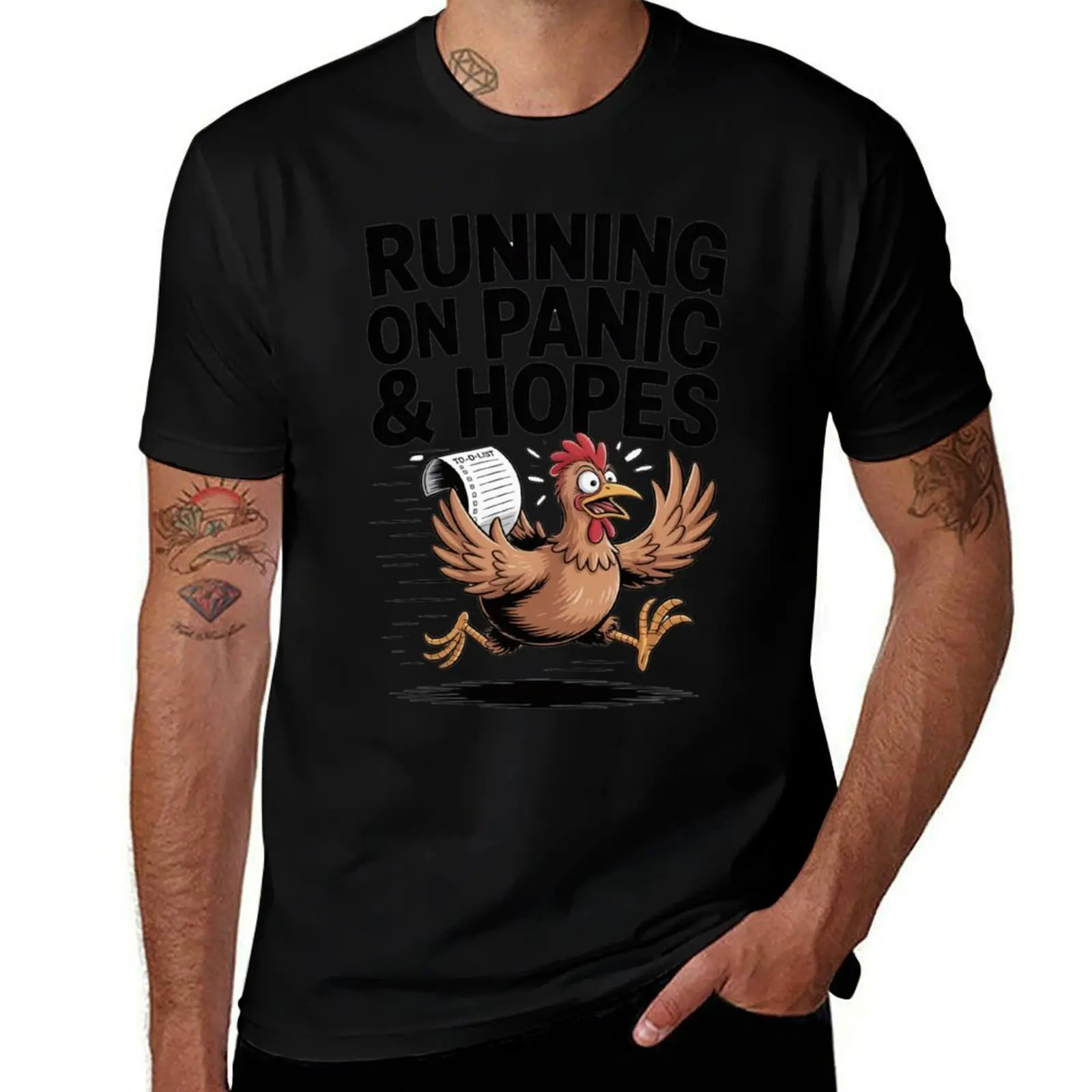

Chaos Chicken T-Shirt custom t shirt Clothing funny costumes men workout shirt