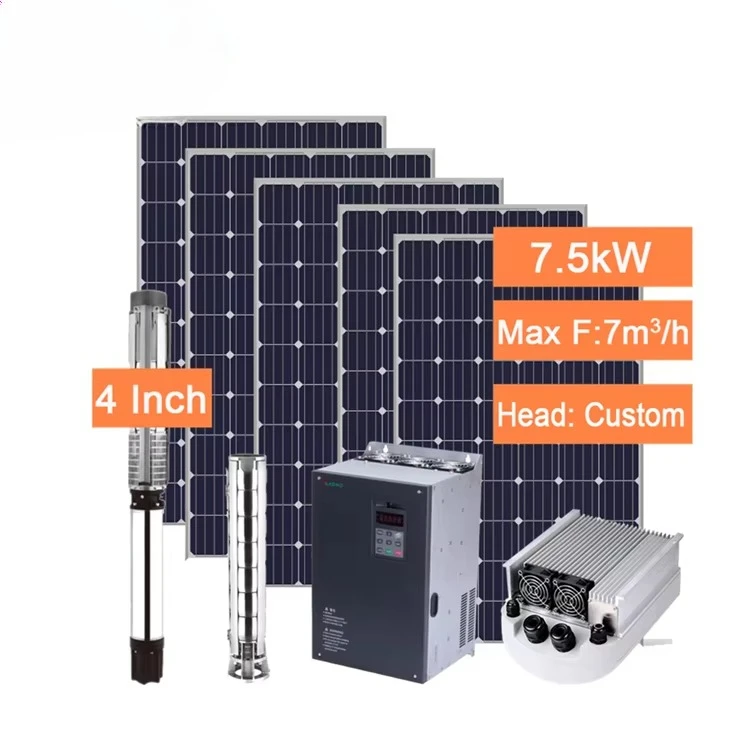 

Solar Powered Deep Well Water Pump for Agriculture 7.5kw Solar Water Pump 10HP Ac