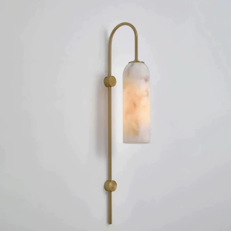 

Light Luxury Nordic Bedside Wall Lamps Natural Cloud Stone LED Wall Sconces Villa Living Room Hotel Bedroom Decoration Fixtures