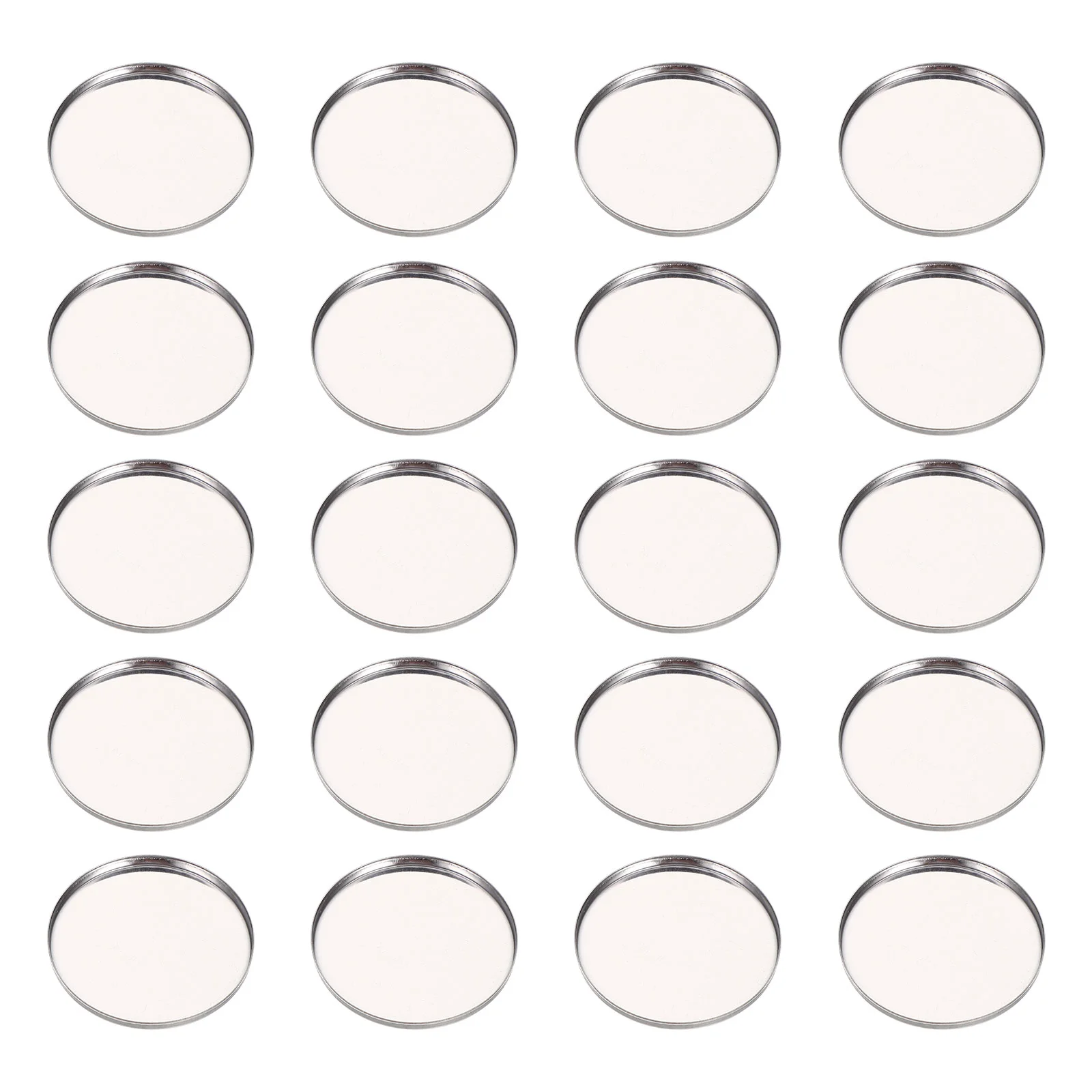 

20 Pcs Skincare Organizer Round Eye Shadow Empty Tray Makeup Blush Eyeshadow Plates Miss Lip