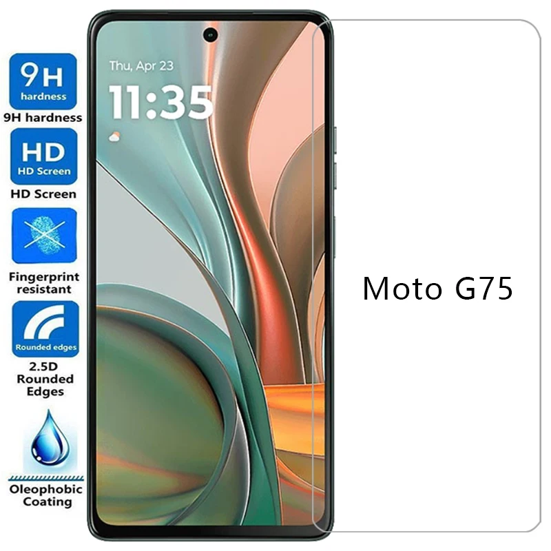 tempered glass for motorola moto g75 phone case on motog75 motog g 75 75g 5g back cover 360 motorol mot mto motorolag75 g75case