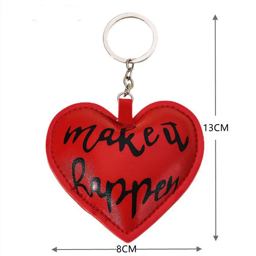 New Extremely complex style Ins niche pendant miu series Bag charms Tiffany red love rope bag pendant car keychain couple pendan