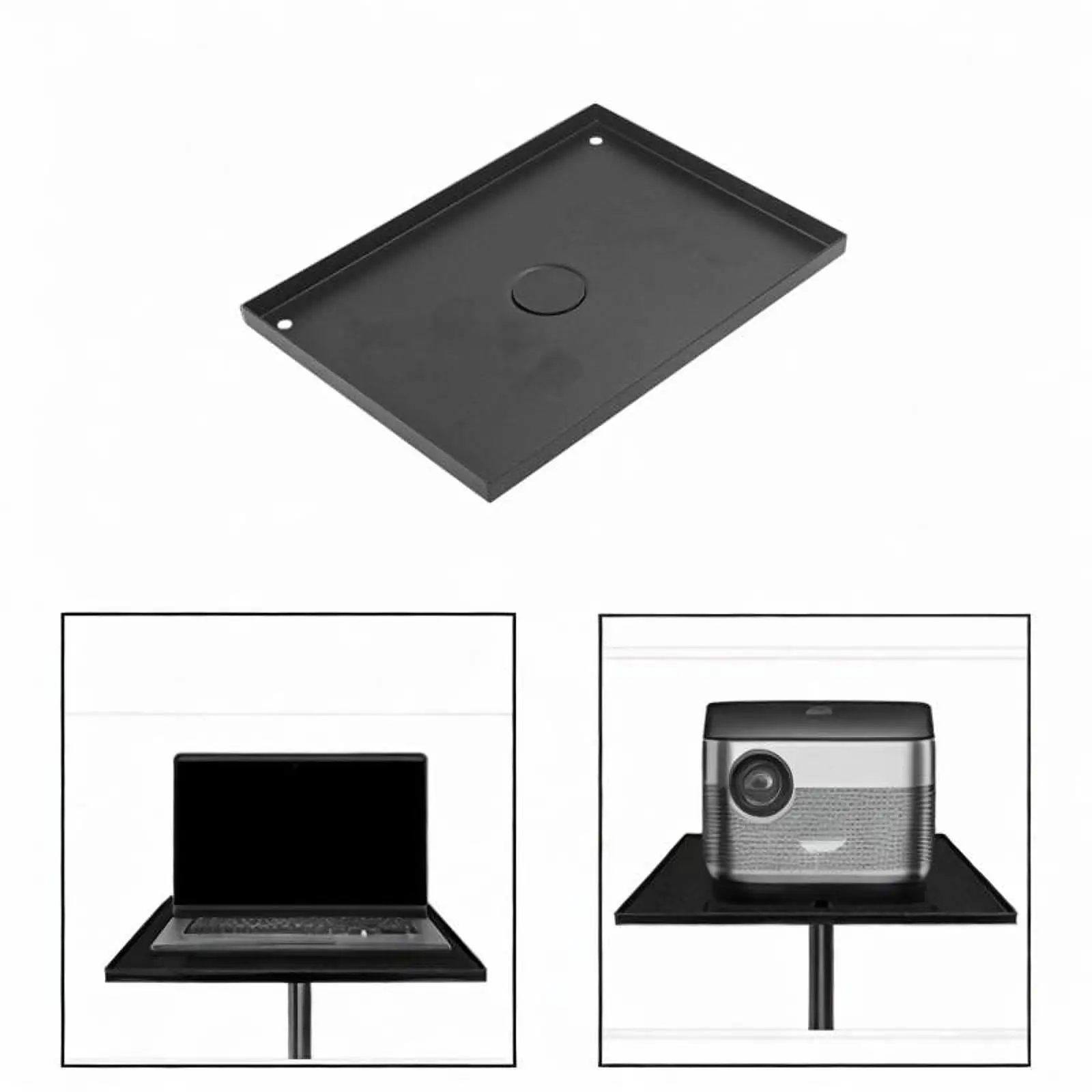 Laptop Projector Tray Holder Tripod Stand Pallet Easy Installation Mount Storage Rack Utility Shelf for Outdoor Lecture Halls