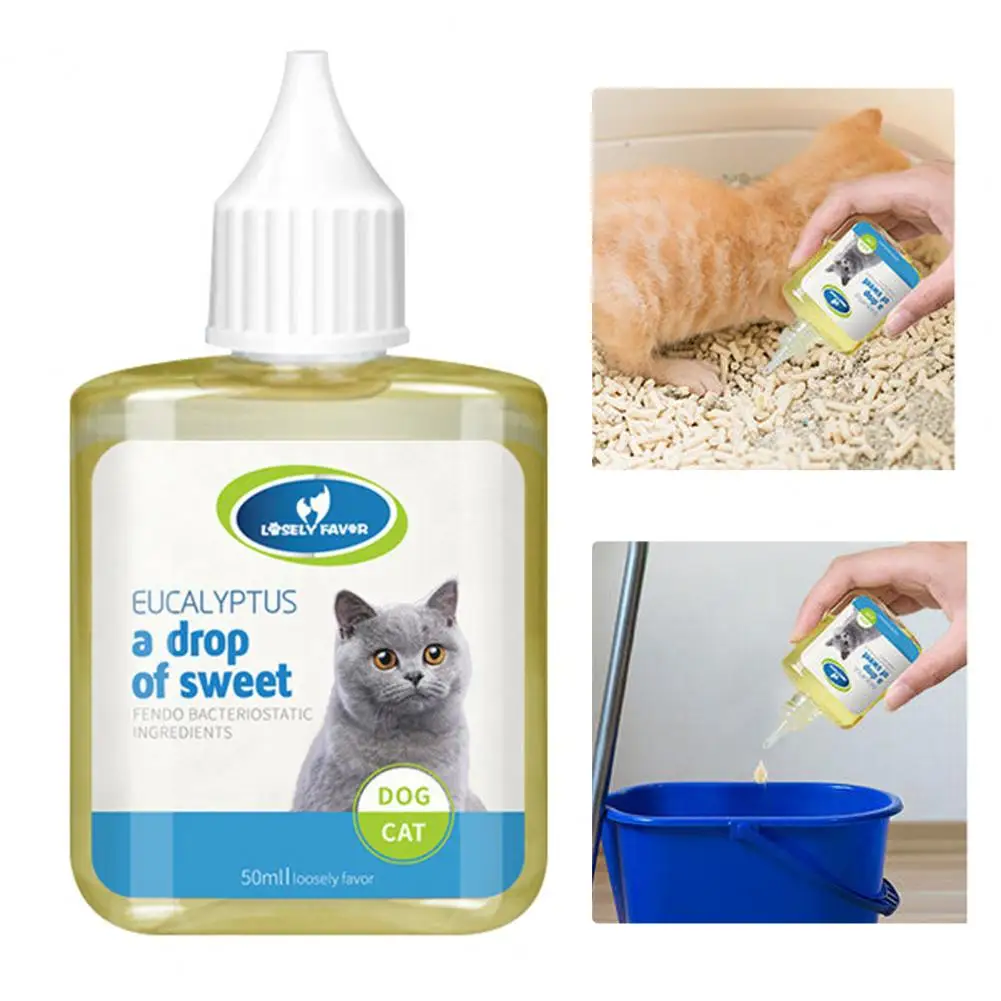 50ML Eco-friendly Cat Litter Liquid Deodorant Liquid Dog Deodorants Pet Odor Removal Deodorant Cat Supplies