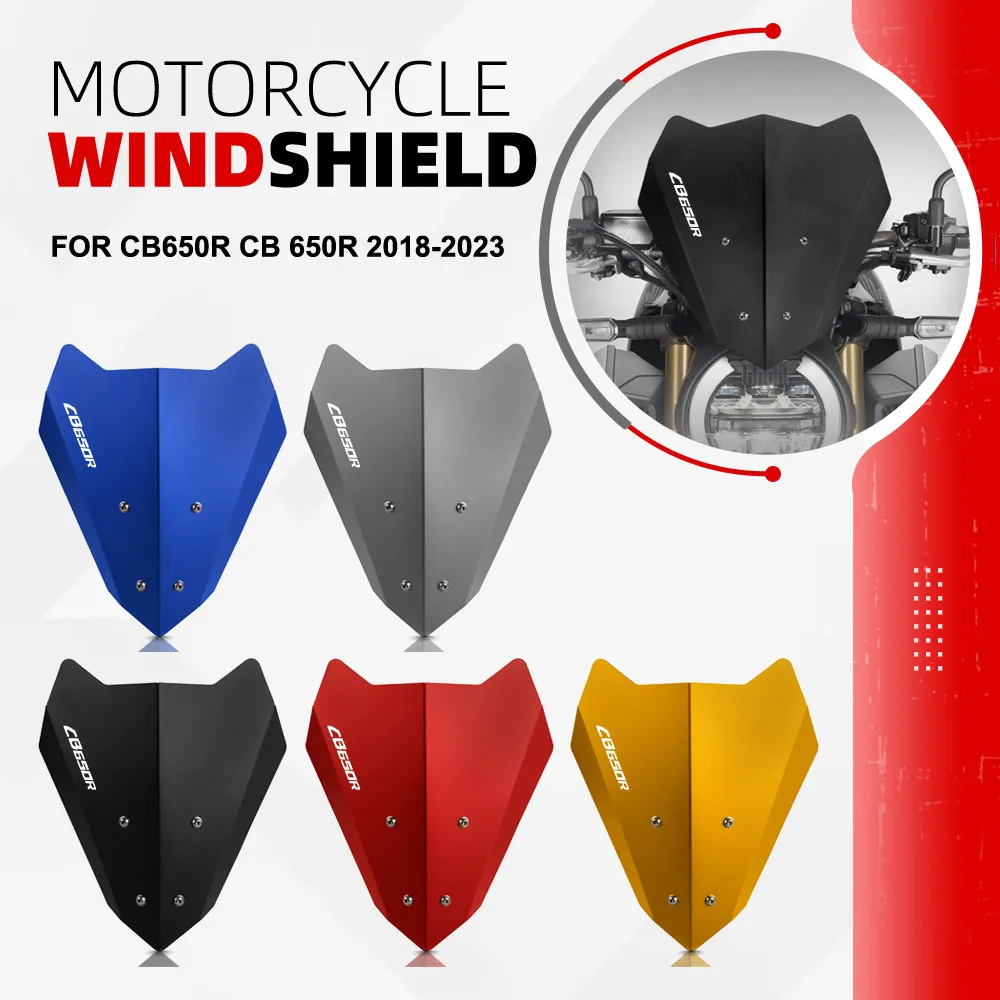 

CB650 R Windscreen For HONDA CB650R CB 650R 2018 2019 2020 2021 2022 2023 Motorcycle Accessories Windshield Wind Deflector