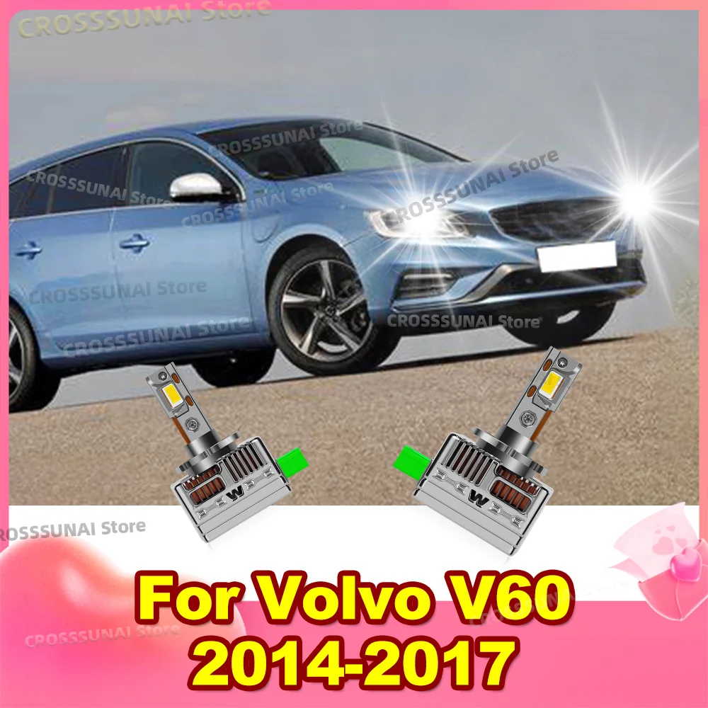 

Светодиодные автомобильные фары, обновленные HID лампы, турбо-светильники 50000LM CANbus для Volvo V60 2014 2015 2016 2017