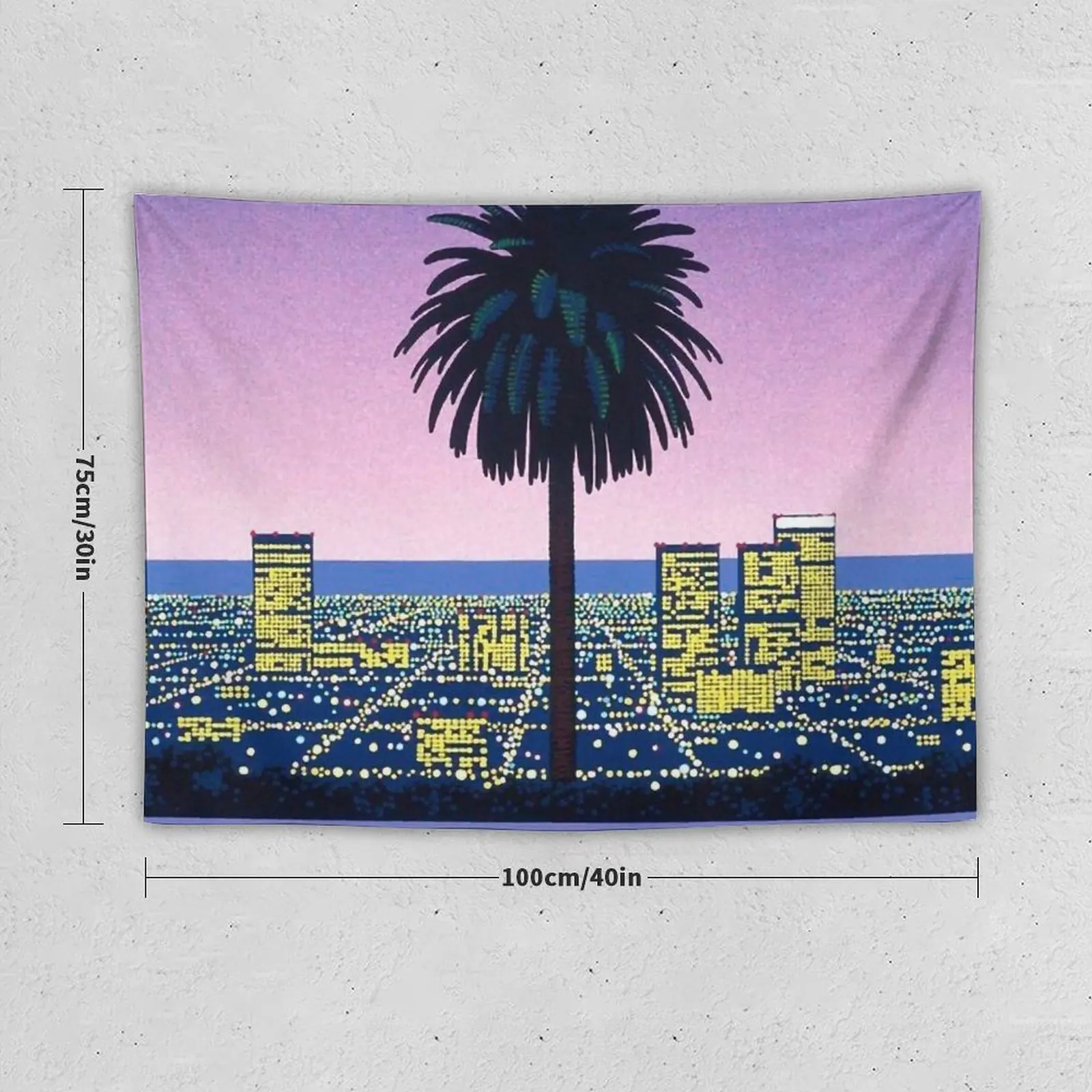 Hiroshi Nagai Vaporwave Tapestry Room Design Outdoor Decor Tapestry