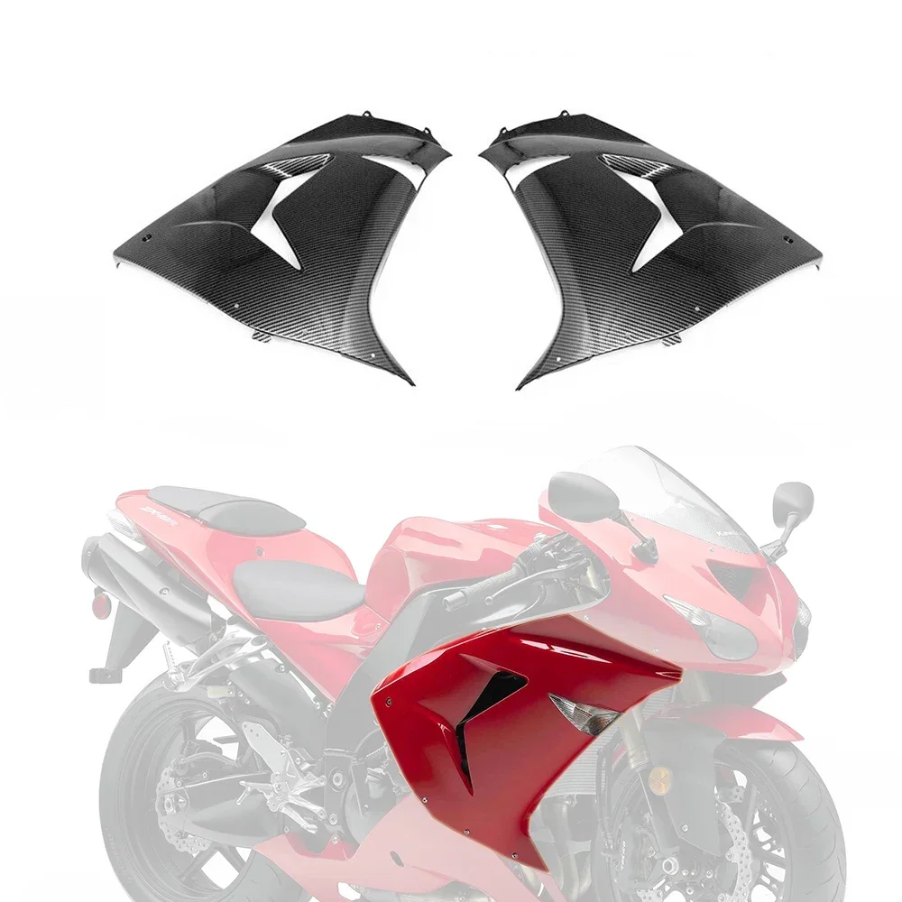 

For Kawasaki NINJA ZX-10R 2006 2007 ZX10R Hydro Dipped Carbon Fiber Finish Panel Side Frame Turn Signal Fairing