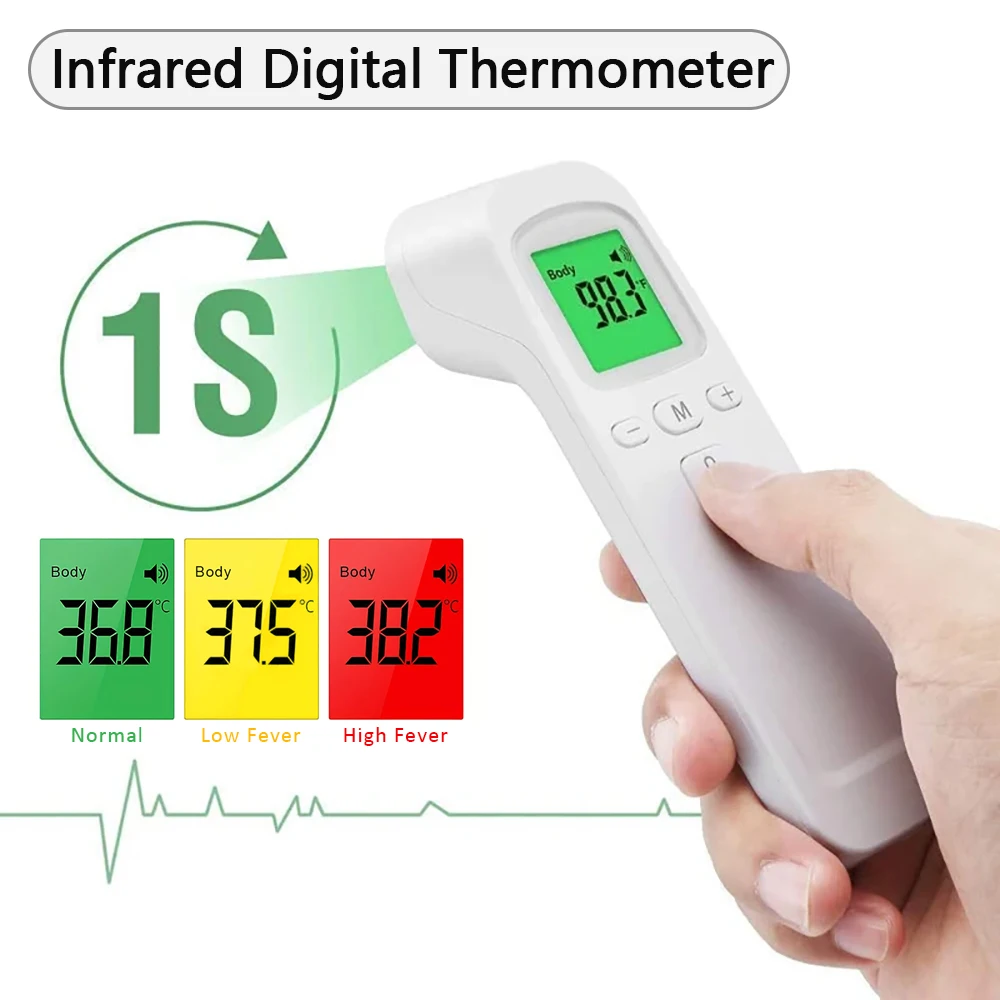 1PC 2PCS Medical Thermometer Digital Forehead Thermometer 1S Fast Measure Handheld Body Non-contact Infrared Thermometer