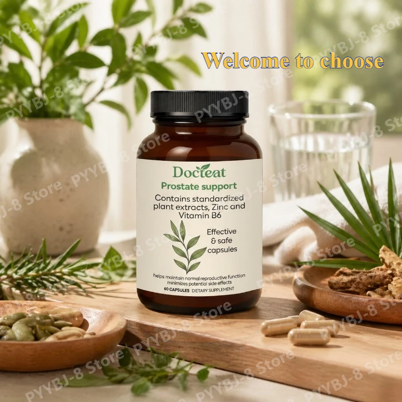 

Saw Palmetto Capsule Prostate Support Formula with Vitamin B6 Zinc and Nettle Root Extract Maintain Male Urinary System Health