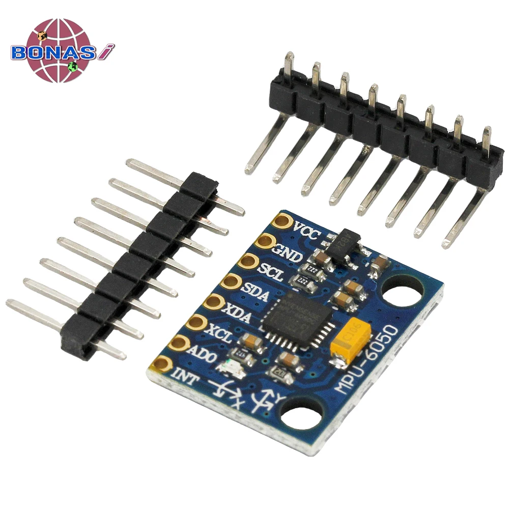 GY-521 MPU-6050 MPU6050 3 Axis Analog Gyroscope Sensors + Accelerometer Module IIC I2C For Arduino Quadcopter Drone 3-5V DC