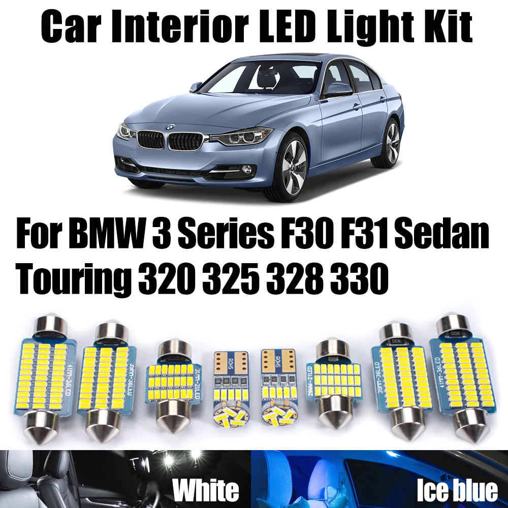 

6Pcs Canbus LED Interior Reading Trunk Light Kit For BMW 3 Series F30 F31 Sedan Touring 320 325 328 330 2013-2018 Accessories