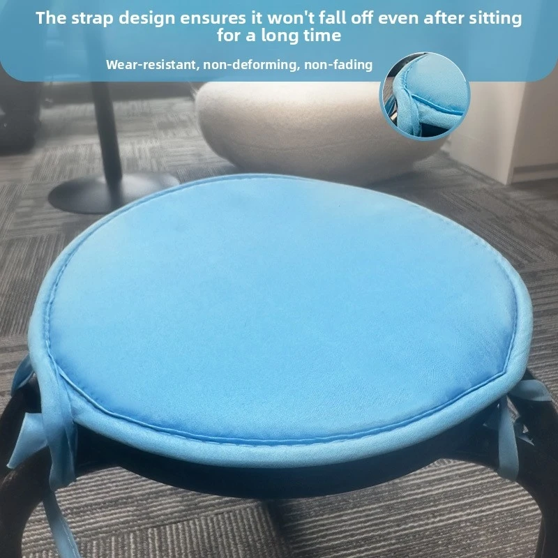 Thickened round sponge cushion for home use, chair strap cushion, simple fabric dining cushion, stool, seat cushion